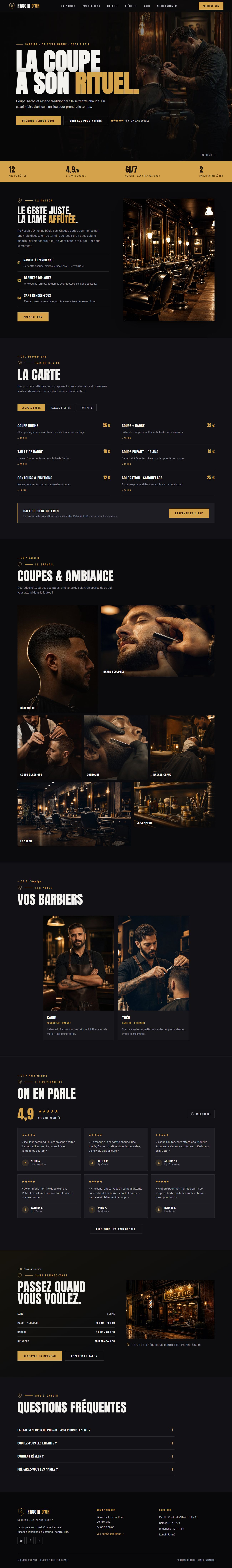 Aperçu du site Rasoir d'Or